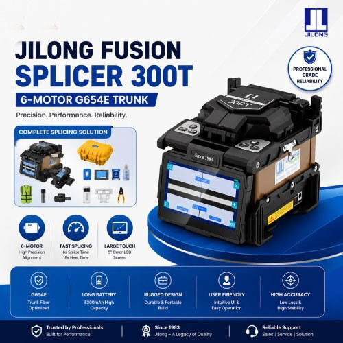 Jilong Fusion Splicer 300T 6-Motor G654E Trunk price in bangladesh